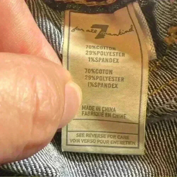 7 for all Mankind Straight Leg Jeans Sz 4T - Picture 5 of 10